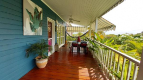 Bungalow de 2 chambres a Bouillante a 100 m de la plage avec vue sur la mer jardin amenage et wifi